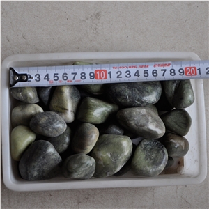 Green Polished Pebble Stone, River Stone