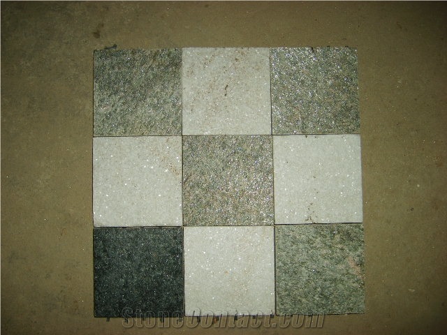 Natural Black Quartzite Cultured Stone for Wall Clading Flooring Tiles