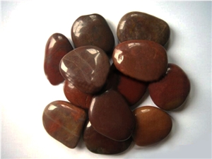 Natural Polished Red Pebbles Brown Pebble
