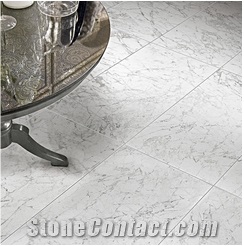 Bianco Carrara Marble Tiles & Slabs, White Polished Marble Flooring Tiles, Walling Tiles
