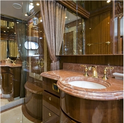 Rossa Alicante Marble Bathroom Countertops, Vanity Tops, Red Marble Bath Tops
