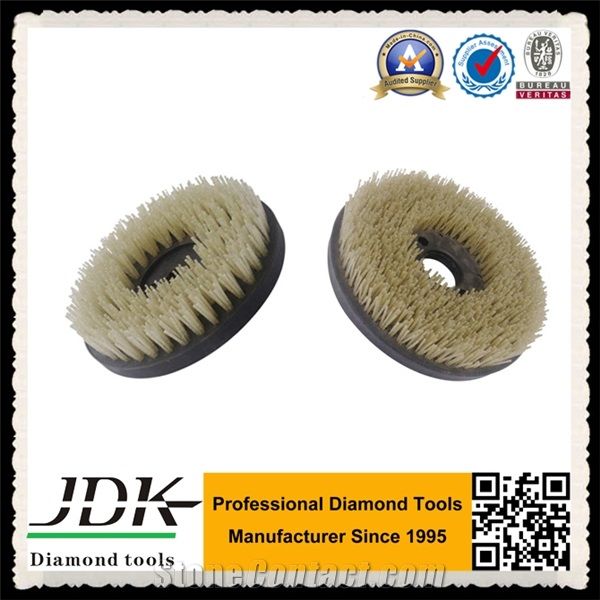 Best Sell Diamond Antique Round Abrasive Brush, M14, Snail Lock with M14, Velcro Backing, Wet Use