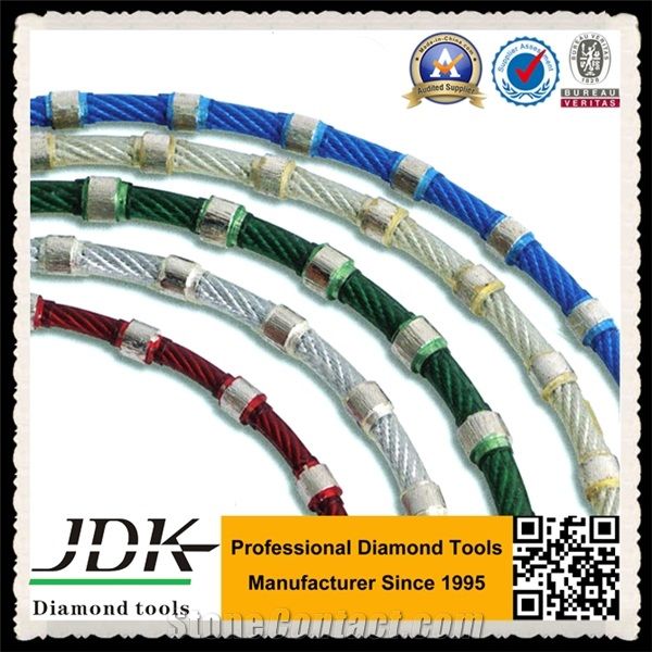 Plastic Diamond Wire Saw for Stone Profiling, Diamond Wire, Diamond Rope, Diamond Cable, Sinter Diamond Wire for Stone Cutting, Wire Saw for Granite