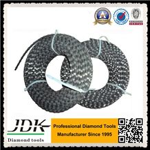 Reliable Quality Diamond Wire Saw for Granite Squaring, 10mm Diameter, Rubber Type, Good Sharpness, High Performance-Price Ratio, Diamond Wire