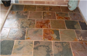 Kund Classic Slate Tiles & Slabs, Kund Multicolor Slate Floor Tiles, Flooring Tiles