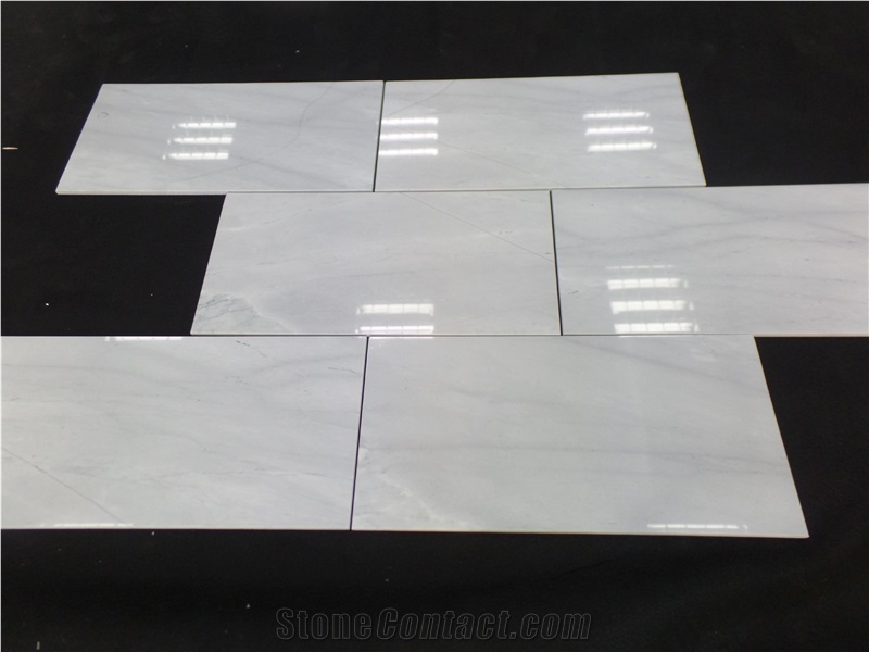 Brand New Chinese Sivec White Marble Tiles and Flooring Tiles