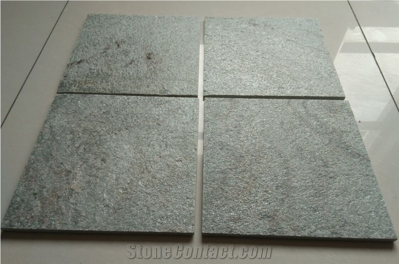 Green Quartzite Tiles and Slabs