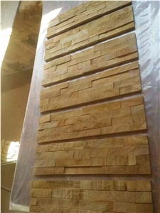 Yellow Sandstone Exposed Wall Stone Sandstone Wall Decor