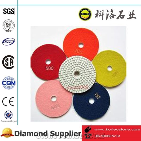 Wet Polishing Pads for Rock