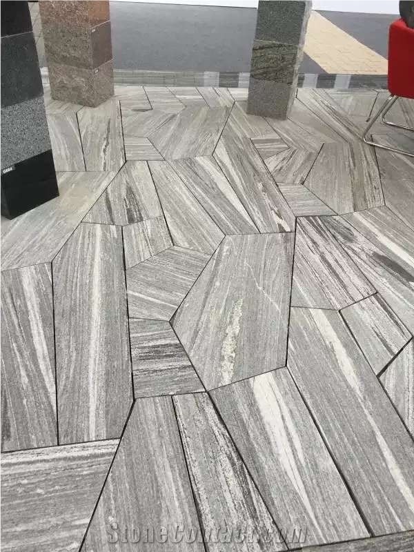 China Black Granite / Fantasy Wood / Interesting Veins / Fantasy Granite Tiles for Walling and Flooring