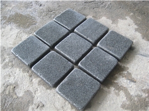 G654 Granite / Padang Dark / Dark Grey Tumbled Stone,G654 Granite Paving Stone, G654 Tumbled Cube, Dark Grey Cube Stone