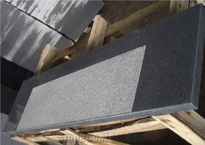 G654 Granite Step, Padang Dark Granite Staircase China Grey Granite