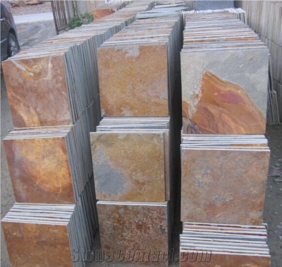 Slate Stone,Slate Tiles, Slate Flooring, Slate Floor Tile on Sale, China Rusty Slate Tiles