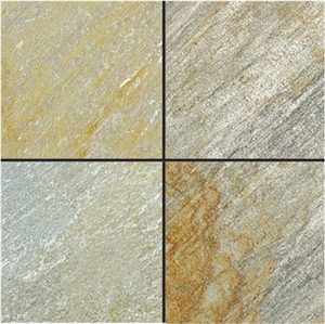 Yellow Wood Vein Flooring and Walling Tiles China Yellow Slate Tile & Slab