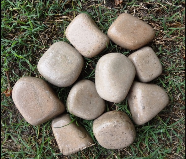 Dholpur Beige Sandstone Pebbles & gravels 