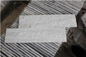 Snow White Marble Cultured Stone Panel for Wall Cladding