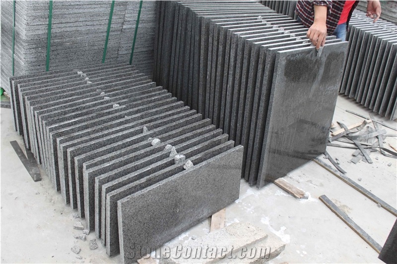 Yixian Black B Dark Grey Granite Tile & Slab High Quality Competitive Prices