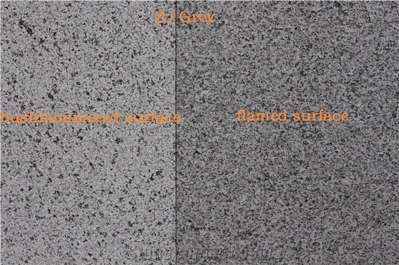 Zijing Grey Granite Slabs Tiles Uniform Color High Strength Large Quarry Low Price