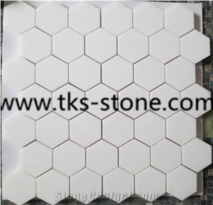 Carrara White Marble Mosaic,Dynasty Oriental White Marble Tiles, Bianco Carrara White Marble Mosaic for Interior Decoration,Polished Mosaic Pattern and Tiles