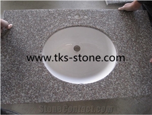 China G664 Granite Countertop, Bathroom Countertop, China Pink Granite Countertop, Hot Sale Countertop, Pink/ Red Countertop, China Granite Countertop, Popular Countertop