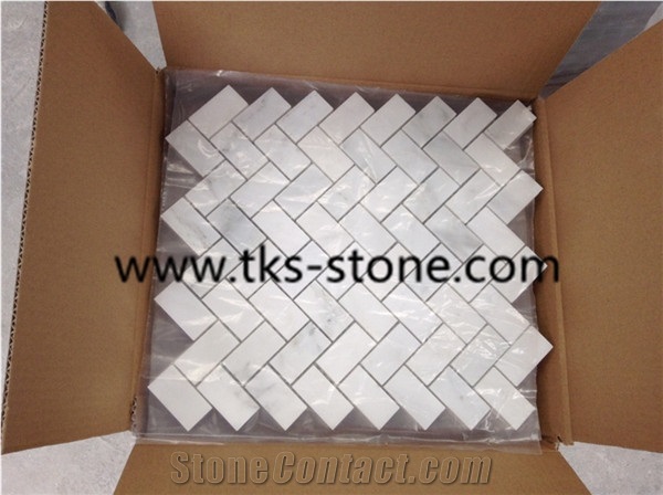 Dynasty White Marble Maosic Tiles,Eastern White Marble Mosiac Tile ,China White Marble Polished Mosaic Tiles for Wall & Floor Covering