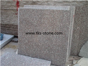 G664 Granite Tile,China Pink Granite,Louyuan Violet Granite,China Ruby Granite Tile Flooring