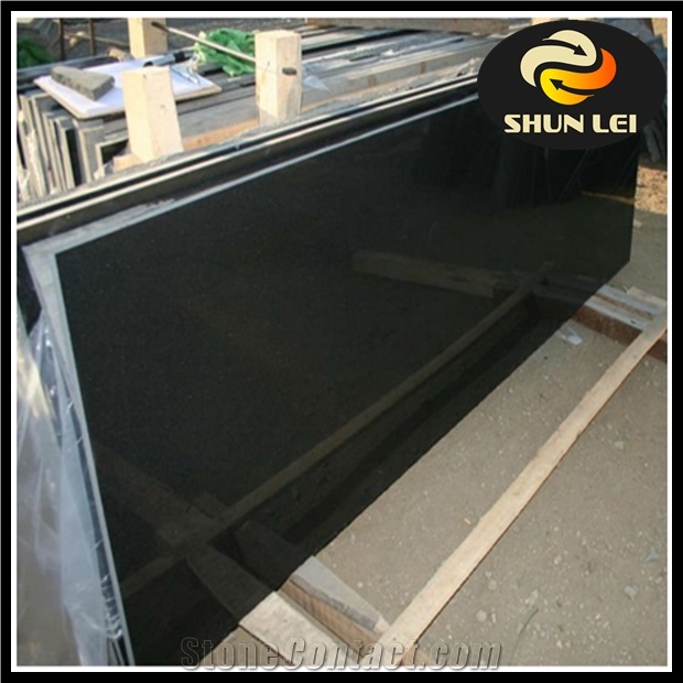 20mm Hebei Black Granite Tile & Slab for Interior Application