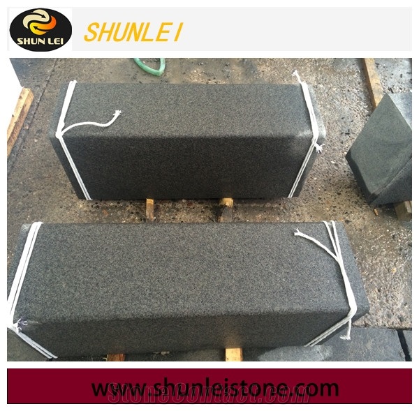 Flamed Chinese Absolute Black Granite Tiles