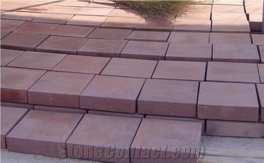 Red Sandstone Cube Stone