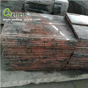 Best Price Natural Cheap Multi Red Granite Step for Hotel Project