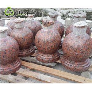 China Factory Natural Red Polished Granite Cheap Parking Stone