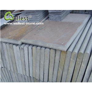 China Natural Slate Cheap Swimming Pool Coping with Bullnose Edge