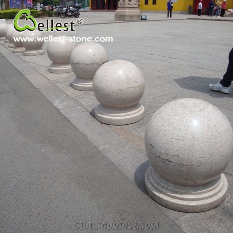Factory Manufacture High Quality Cheap Maple Leaf Red Granite Parking Stop Stone