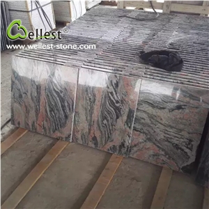 High Quality Best Price Natural Polished China Multi Red Granite Tile for Wall Cladding