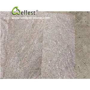 Hot Sale Natural Quartzite Tile,Flamed Pink and Grey Quartzite Floor Tiles