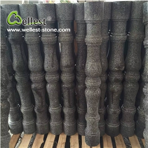 Hot Selling High-End Black China Granite Baluster for Hotel Project