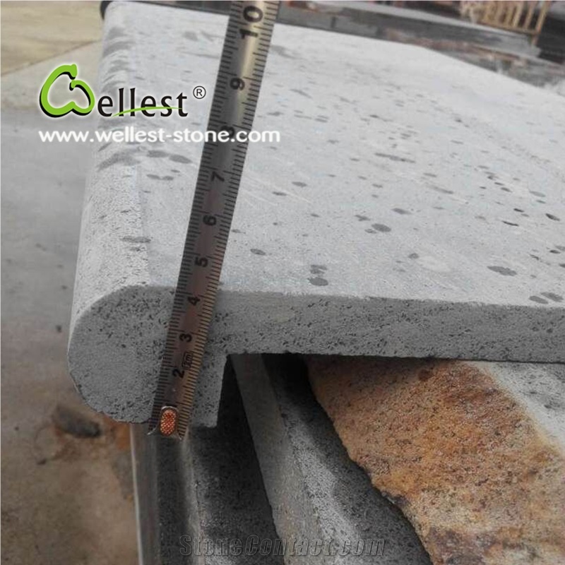 Hot Selling Honed Surface Bullnose Edge Pool Coping Tiles
