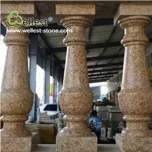 Wholesale Beige Color Natural Granite Stone Balustrades for House