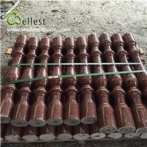 Wholesale China Factory Good Price Red Granite Baluster