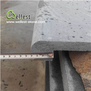 Wholesale China Natural Grey Basalt Swimming Pool Coping Stone
