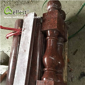 Wholesale High Glossy Good Price Agate Red Granite Balustrades