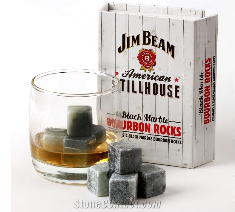 20mm Colorful Nature Whiskey Ice Stones & Coffee Rocks Set Of 9