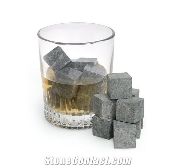 2cm Reusable Dice Ice Cube Black Dice Ice Cube Whisky Stone Whiskey Stone Engraved
