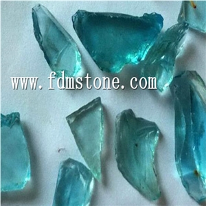 Amber Glass Rocks,Natural Landscape Green Glass Rock ,Glass Aggregates,Glass Pebble
