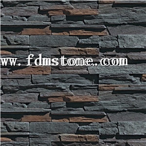 Artificial Cultured Stone Veneer, Faux Ledge Stone Wall Panels, Cultured Stacked Stone Veneer for Interior and Exterior