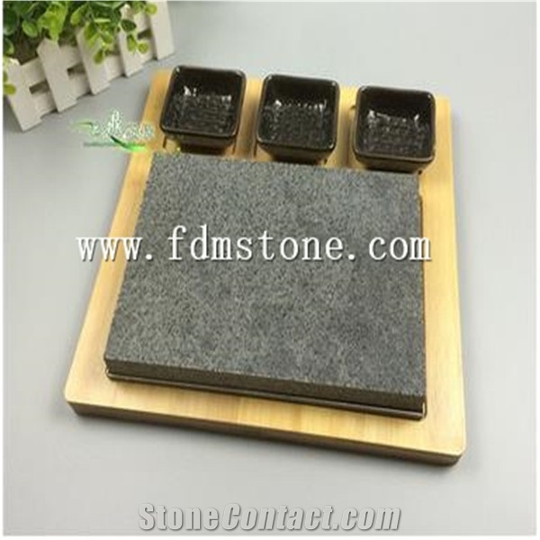 Bbq Kitchenware,Selling Grey Volcanic Basalt Cooking Stone at Cheap Price