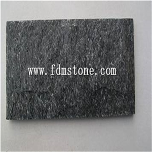 Black Illusion Quartize Slabs Tiles, China Black Quartzite