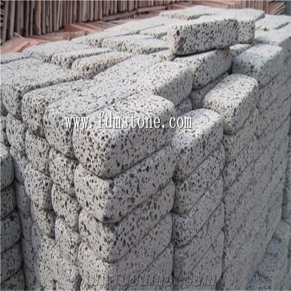 Brush Black Lava Floor Tile,Basalt Negro,Big Pore Lava Stone Basalt Tiles & Slabs, China Grey Basalt