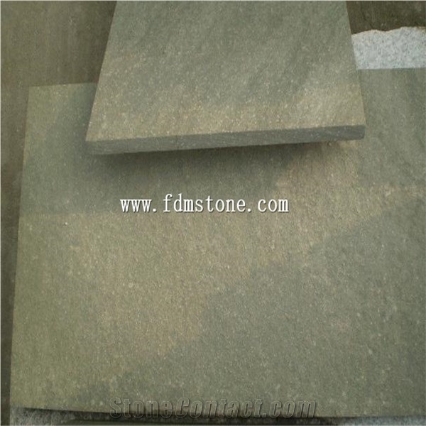 Building Sandstone Tile & Slab, China Green Sandstone,Green Sandstone for Wall and Floor Tiles