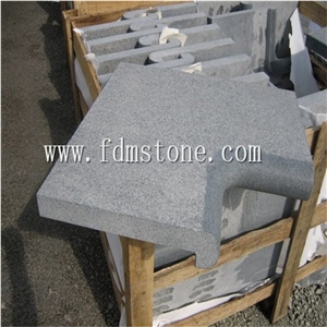 Bullnosed Slate Pool Coping Paver, Green Slate Pool Coping